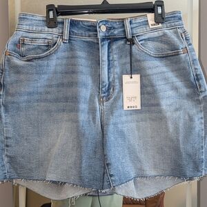 Judy Blue Light Blue Denim Cutoff Shorts